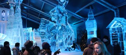 Выставка ледяных скульптур в Брюгге