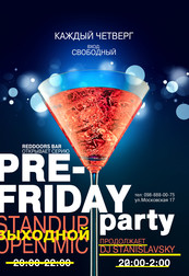 Pre Friday party: StandUP OPEN MIC