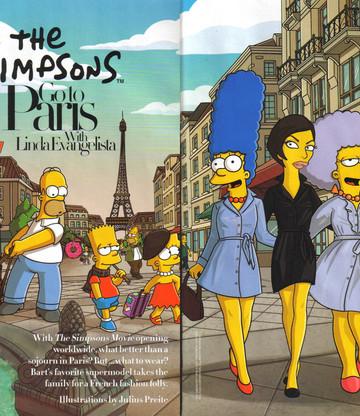 Симпсоны отправляются в Париж с Линдой Евангелистой