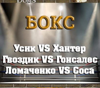 Повтор боксерского шоу с участием Александра Усика, Василия Ломаченко и Александра Гвоздика!