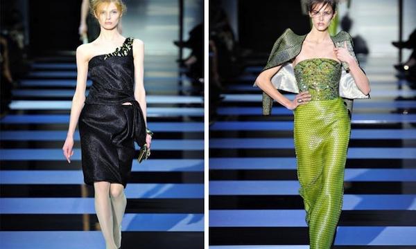 Сбросили шкурку: змеиные метаморфозы Armani на неделе моды