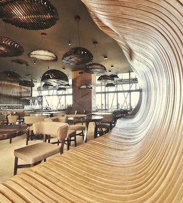 Необычное кафе в форме мешка для кофейных зерен