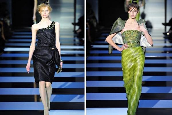 Сбросили шкурку: змеиные метаморфозы Armani на неделе моды