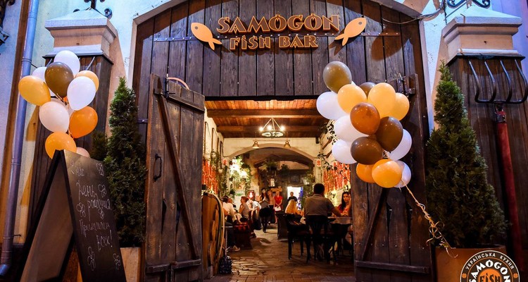 Новый год 2018 в ресторане Samogon Fish Bar на Подоле
